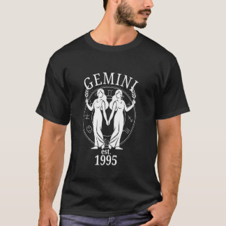 Zodiac Gemini Twins Born in 1995 T Shirt