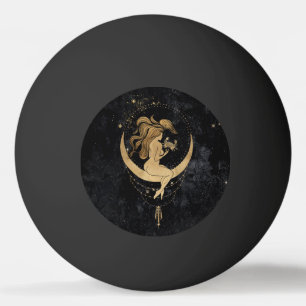 Zodiac Goddess Cosmic Guld Cancer Astrology Pingisboll