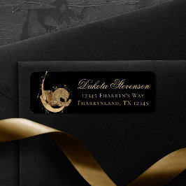 Zodiac Goddess | Cosmic Guld Capricorn Astrology Returadress Etikett