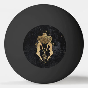 Zodiac Goddess Cosmic Guld Gemini Astrology Pingisboll