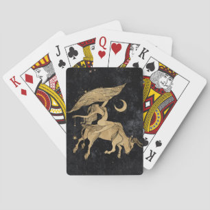 Zodiac Goddess Cosmic Guld Taurus Astrology Casinokort