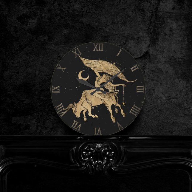 Zodiac Goddess | Cosmic Guld Taurus Astrology Rund Klocka (Skapare uppladdad)
