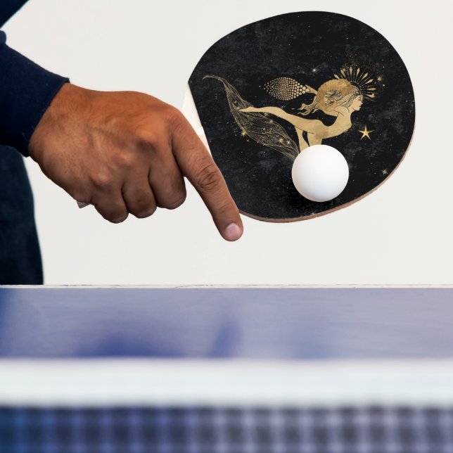 Zodiac Goddess | Kosmiskt Guld Astrologi Pingisracket (Insitu)