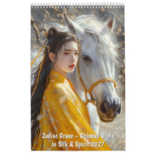 Zodiac Grace – Kinesiska tecken i siden & anda Kalender