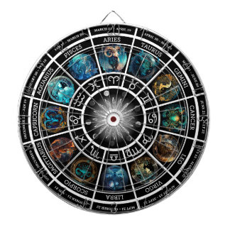 Zodiac Horoscope Dart Board - Featuring 12 Zodiacs Darttavla