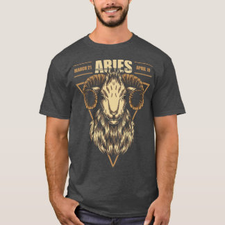 Zodiac Horoscope Sign Aries Astrology Tarot T Shirt