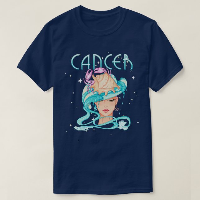 Zodiac Horoscope Signera Tarot Astrology från föde T Shirt (Design framsida)