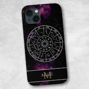 Zodiac iphone case   Astrologisymboler och monogra