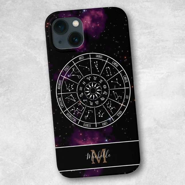 Zodiac iphone case | Astrologisymboler och monogra (Skapare uppladdad)