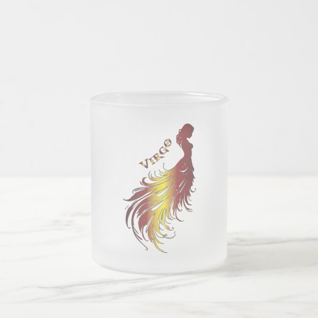 Zodiac Jungfrun Glas Mugg (Center)