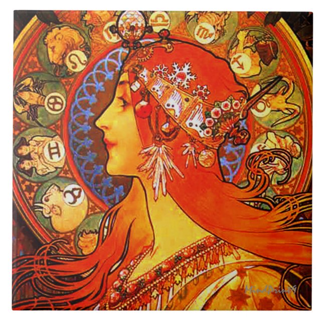 Zodiac Kakelplatta (Framsidan)