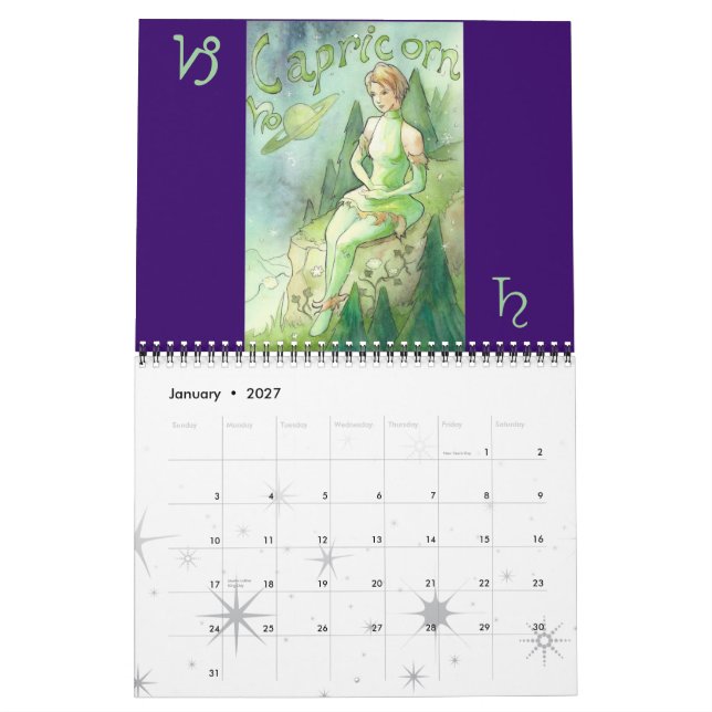 Zodiac Kalender 2 (Jan 2027)