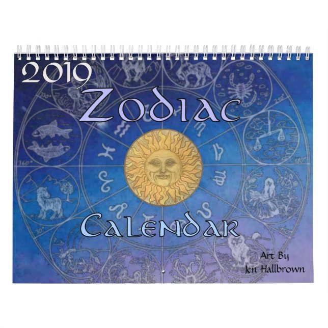 Zodiac-kalender 2019 kalender (Omslag)