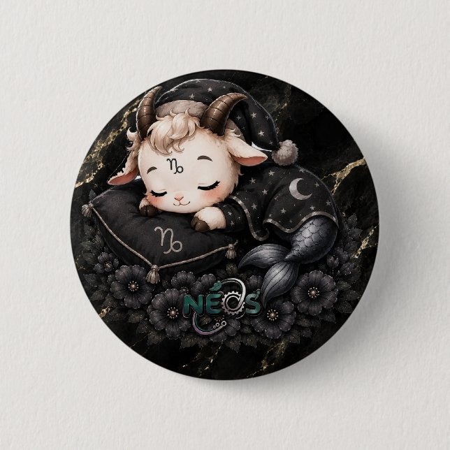 Zodiac Kawaii Neos Stenbocken Knapp (Framsida)