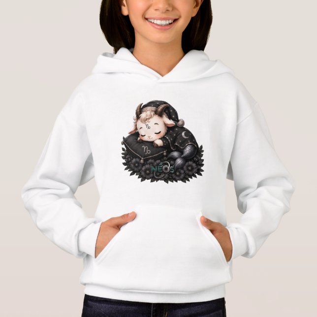 Zodiac Kawaii Neos Stenbocken T Shirt (Framsida)