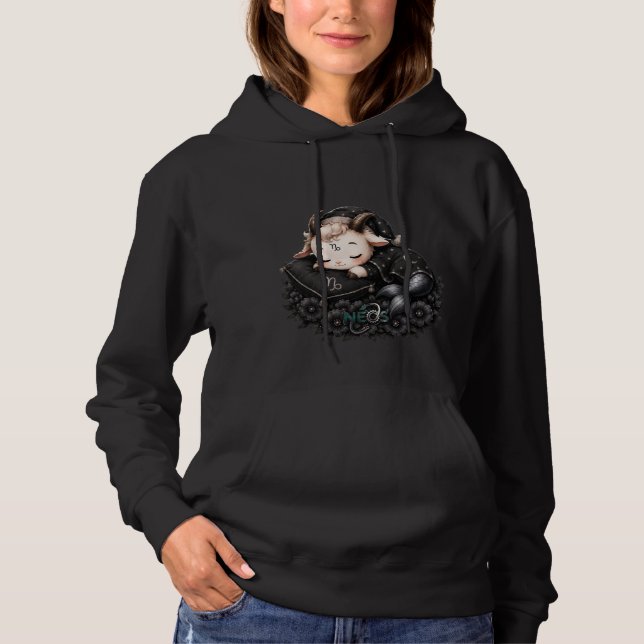 Zodiac Kawaii Neos Stenbocken T Shirt (Framsida)