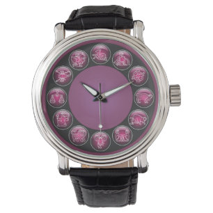 Zodiac-knappsymbol Armbandsur