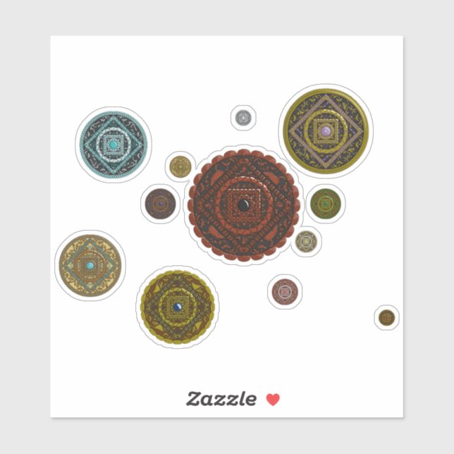Zodiac-konturfästet Klistermärken (Ark)