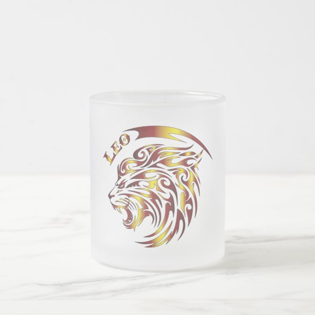 Zodiac Lejon Glas Mugg (Center)