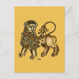 Zodiac: Leo, 1482 Vykort