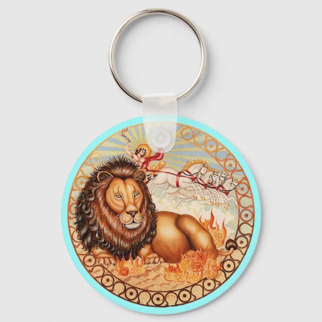 Zodiac Leo - anpassa den! Nyckelring (Framsida)