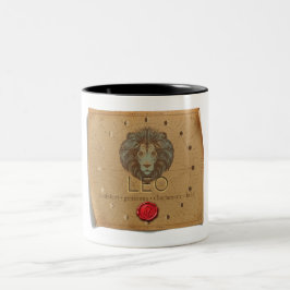 Zodiac - Leo - Coffee Mug Två-Tonad Mugg
