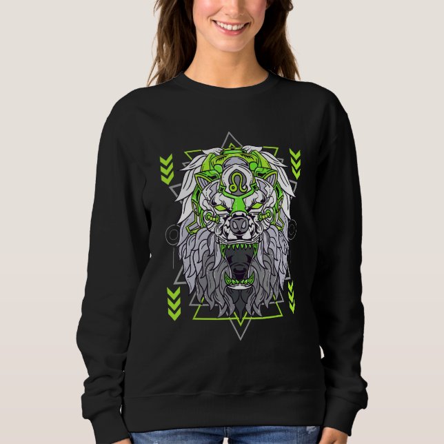 Zodiac Leo Inspired Lejon Symbol Related Lejon Sig T Shirt (Framsida)