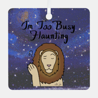 Zodiac Leo "Jag är för upptagen." Julgransdekoration