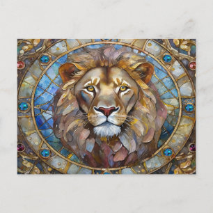 Zodiac - Leo, Lejon Helg Vykort