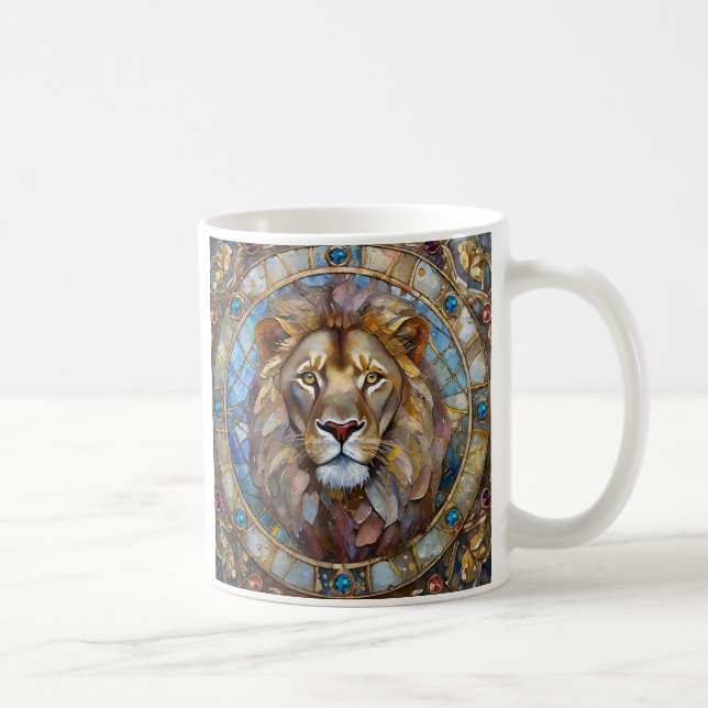 Zodiac - Leo, Lejon Kaffemugg (Höger)
