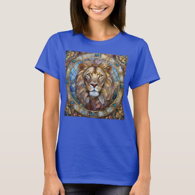 Zodiac - Leo, Lejon T Shirt (Framsida)