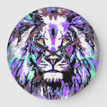 Zodiac Leo - Lejona Porträtt Teckning - Lejon kloc