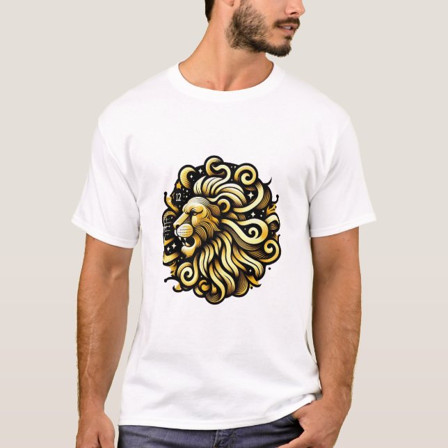 Zodiac Leo T-Shirt (Framsida)