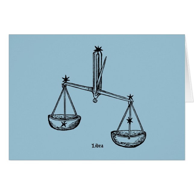 Zodiac: Libra 1482 OBS Kort (Framsidan Horizontal)