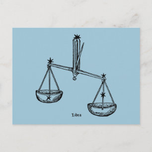 Zodiac: Libra, 1482 Vykort