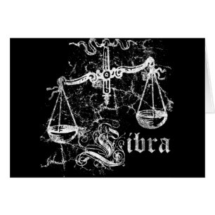 Zodiac Libra Hälsningskort