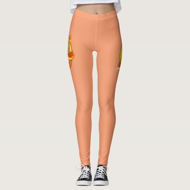 Zodiac Libra-illustration Leggings (Framsida)