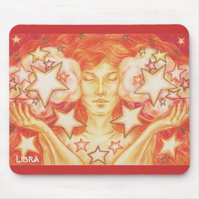 Zodiac Libra mousepad Musmatta (Framsidan)