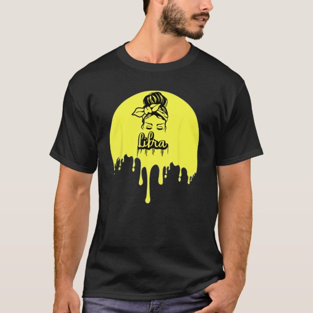 Zodiac Libra Season Birthday Mors dag Zodiac S T Shirt (Framsida)