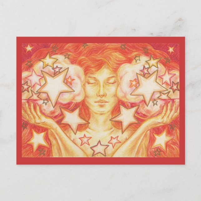Zodiac Libra-vykort Vykort (Framsida)