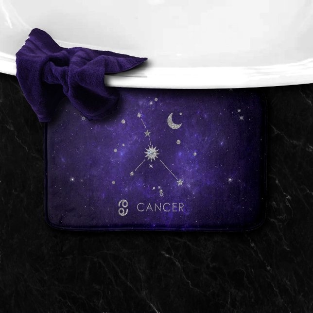 Zodiac Lila Cancer | Kosmiskt astrologi Horoscope Badrumsmatta (Skapare uppladdad)