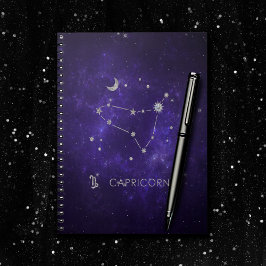 Zodiac Lila Capricorn | Astrology Horoscope Anteckningsbok