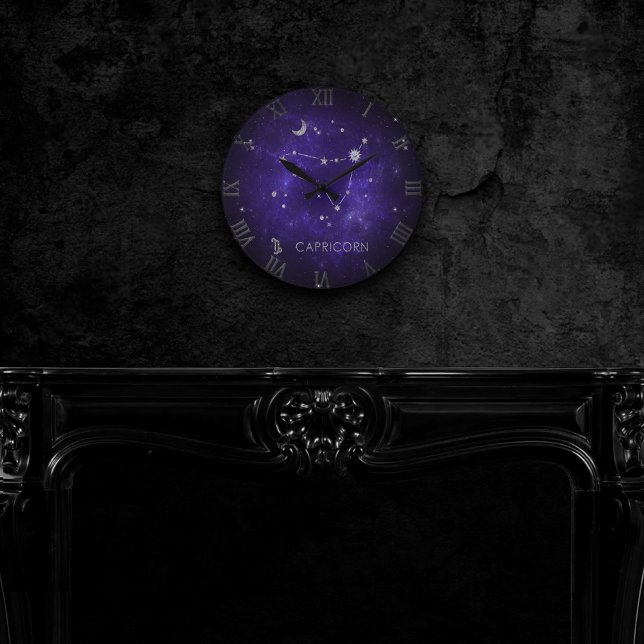 Zodiac Lila Capricorn | Astrology Horoscope Rund Klocka (Skapare uppladdad)