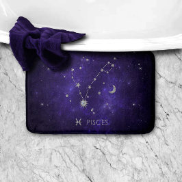 Zodiac Lila Pisces | Kosmiskt astrologi Horoscope Badrumsmatta