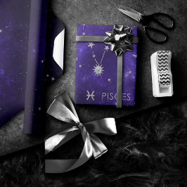 Zodiac Lila Pisces | Kosmiskt astrologi Horoscope Presentpapper