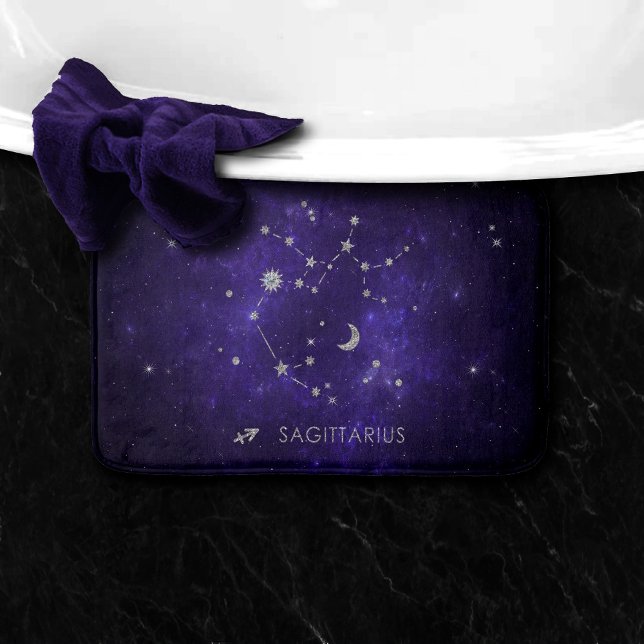 Zodiac Lila Sagittarius | Astrology Horoscope Badrumsmatta (Skapare uppladdad)