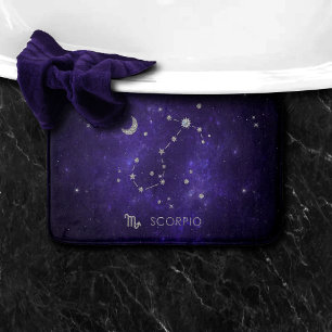 Zodiac Lila Scorpio   Kosmiskt astrologi Horoscope Badrumsmatta