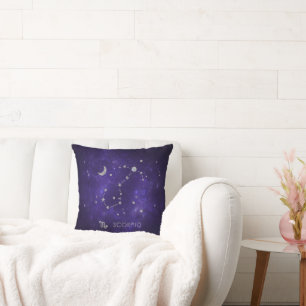 Zodiac Lila Scorpio Kosmiskt astrologi Horoscope Kudde