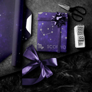 Zodiac Lila Scorpio   Kosmiskt astrologi Horoscope Presentpapper