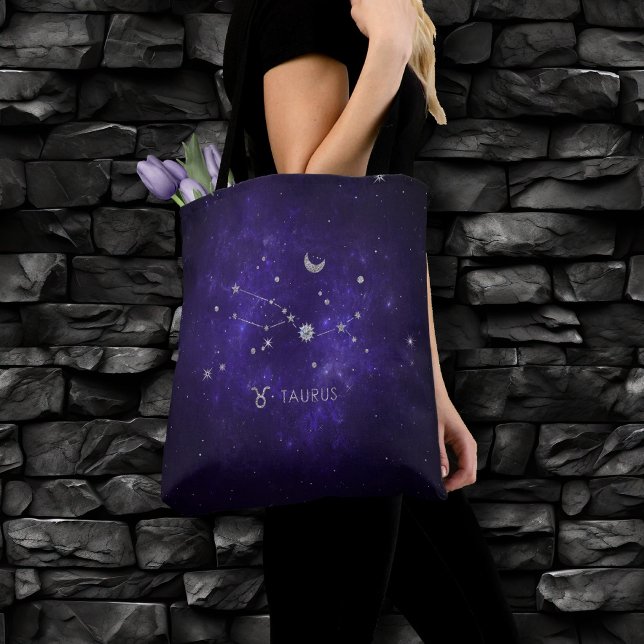 Zodiac Lila Taurus | Kosmiskt astrologi Horoscope Tygkasse (Skapare uppladdad)